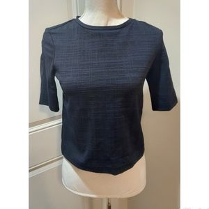 Theory Navy Short Sleeve Top NWT Size Small
